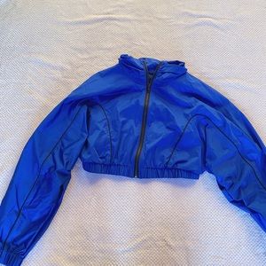 Urban Outfitters Cropped Blue Windbreaker